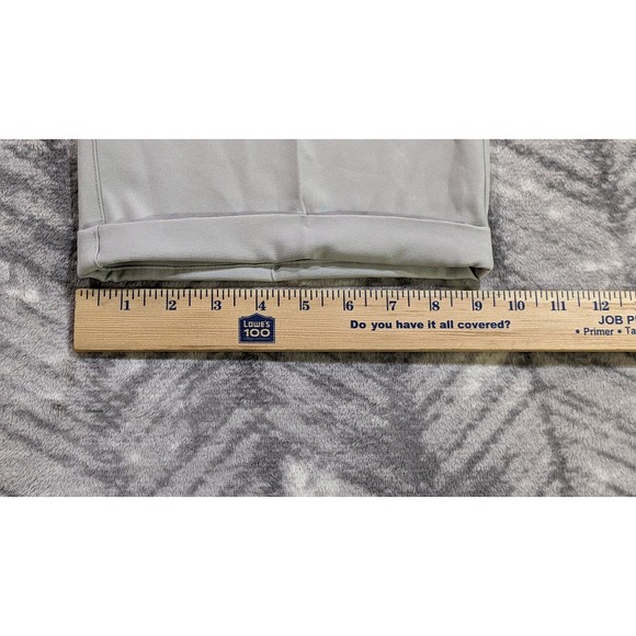 Nike Golf Pants Dri Fit Tour Performance Beige Pleated Athletic Tech Cuff 35x30 - Picture 6 of 11